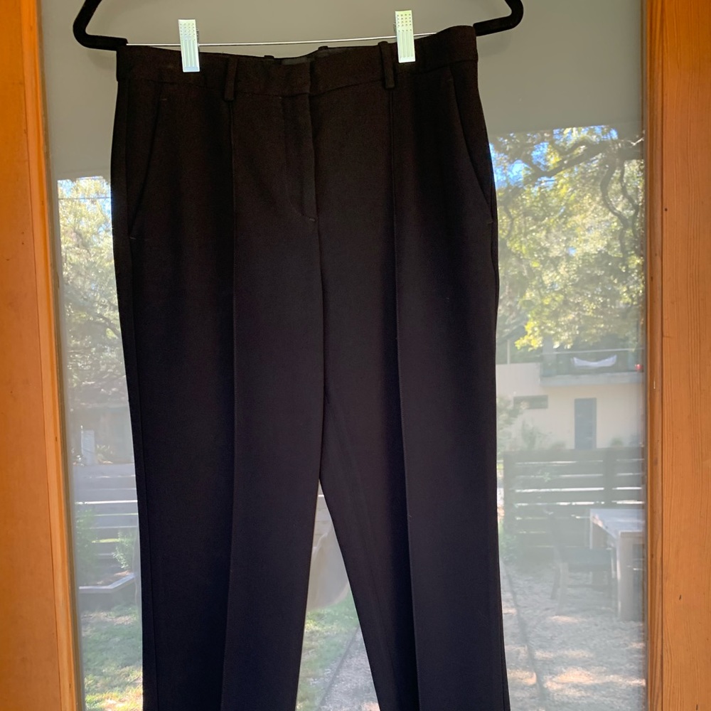Black theory cropped dress pant